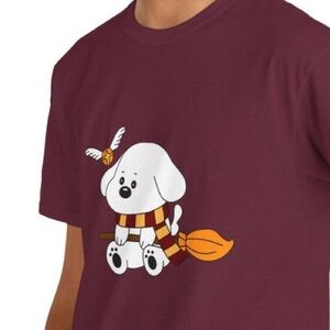 Gryffindor Puppy Dog Cute Kawaii Harry Potter Hogwarts Quidditch Broomstick